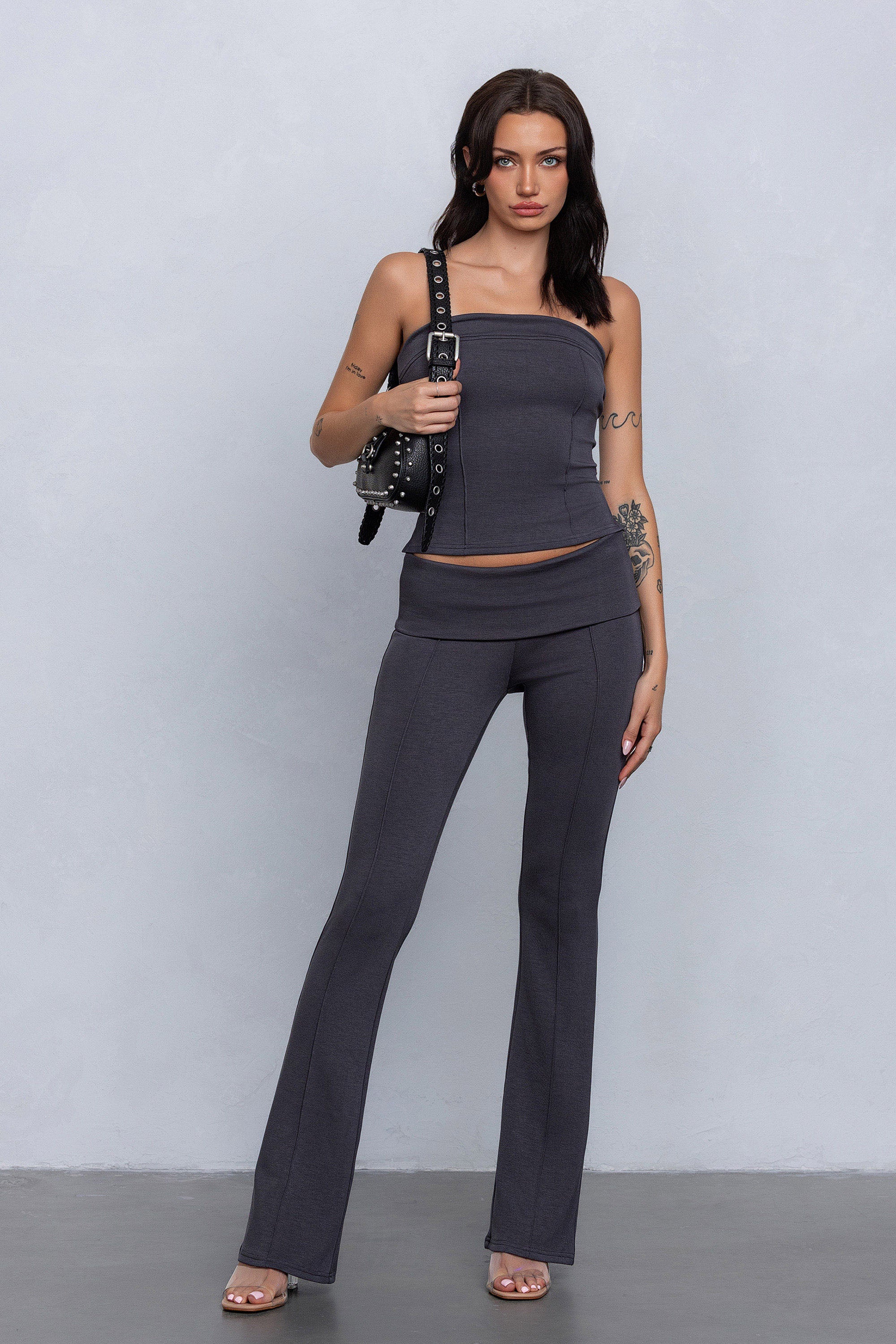 PIXI TUBE TOP - CHARCOAL