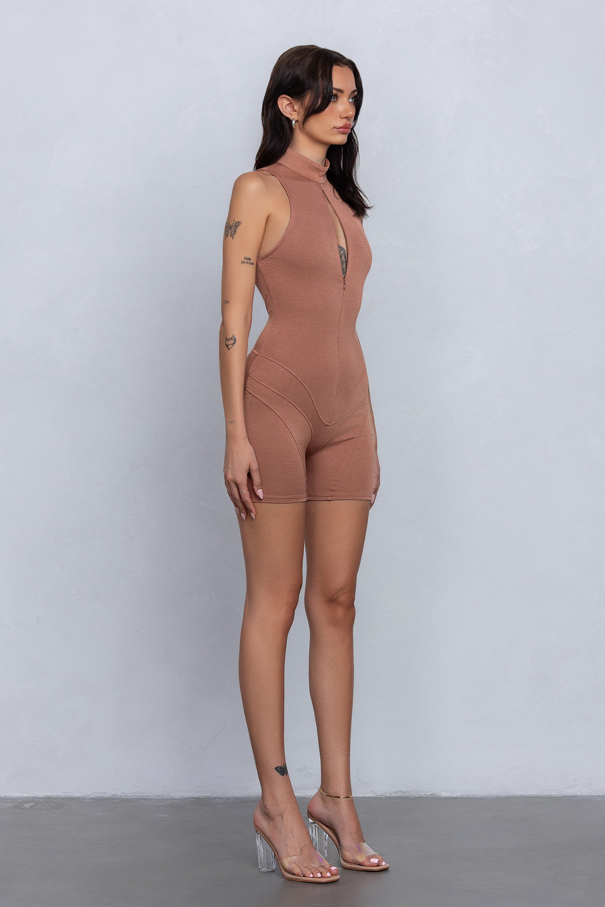 PIXI MOCK NECK ROMPER