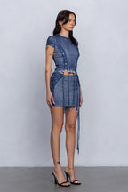 ERIS WASHED EFFECT TOP - BLUE