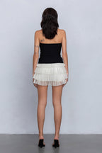 DAHLIA FRILL HOOK & EYE BUSTIER