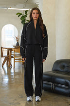 ASTA FRENCH TERRY TRACKSUIT SET - BLACK