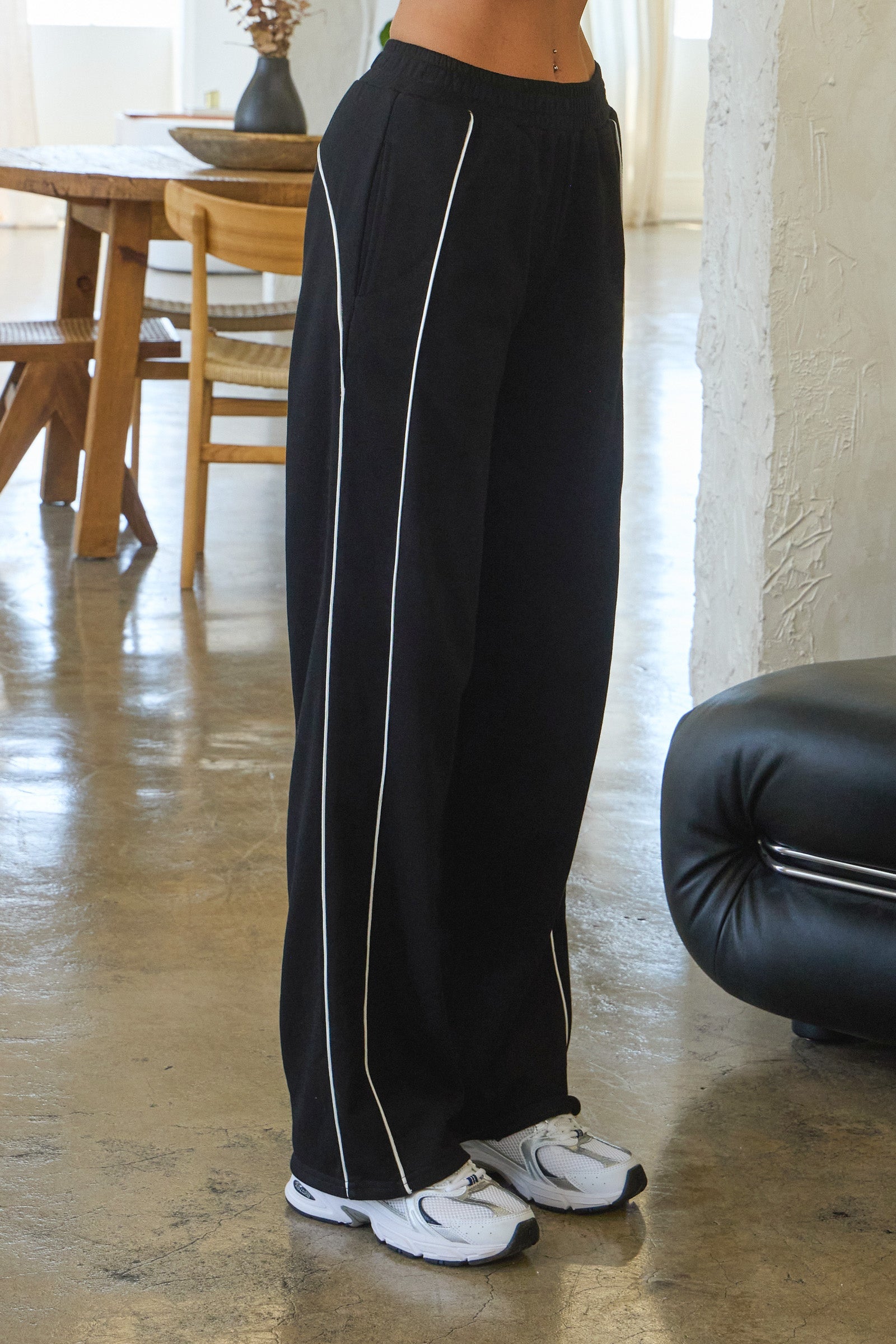 ASTA FRENCH TERRY TRACKSUIT SET - BLACK