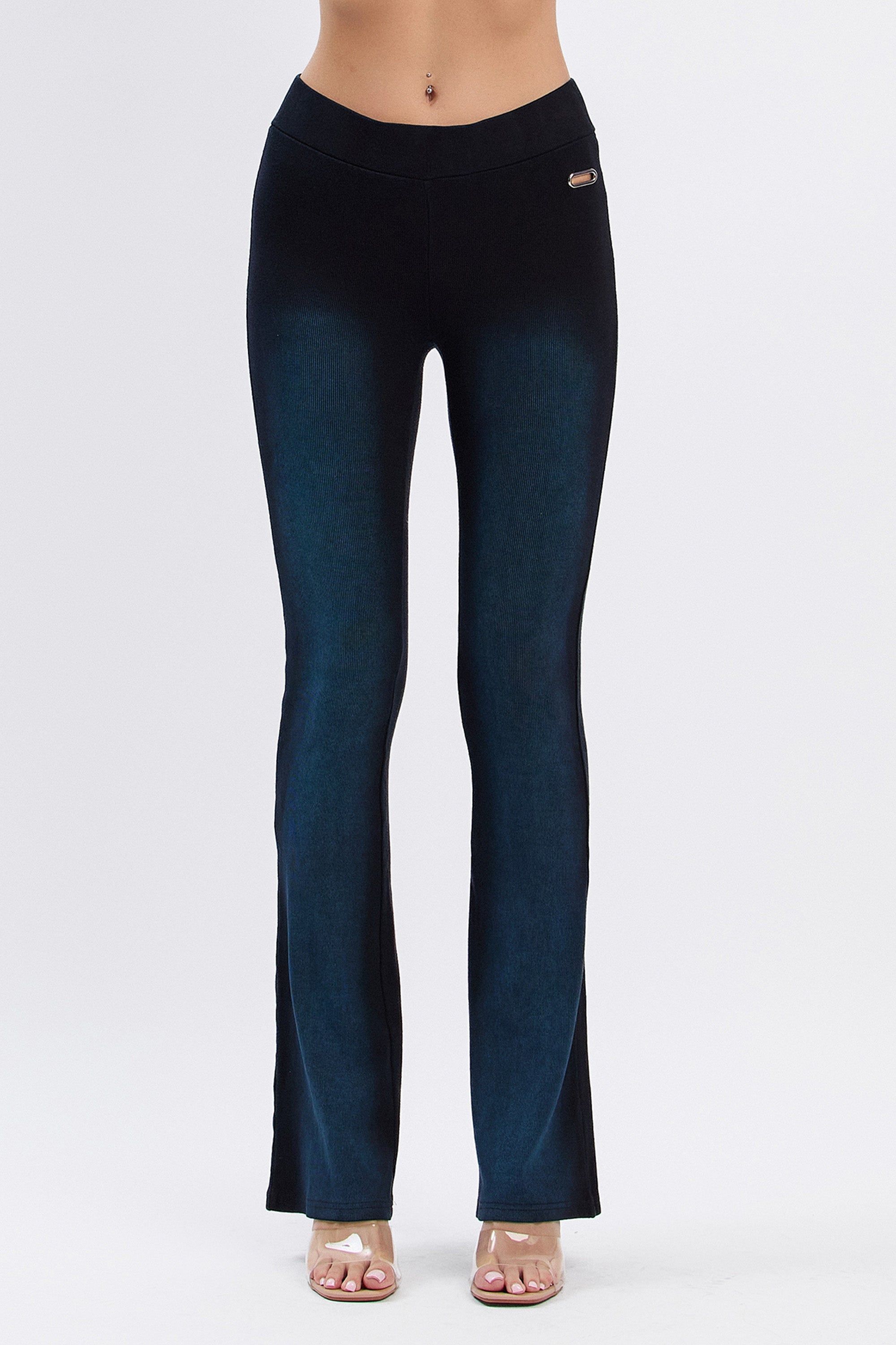 JENNI GRADIENT FLARED PANTS - BLUE