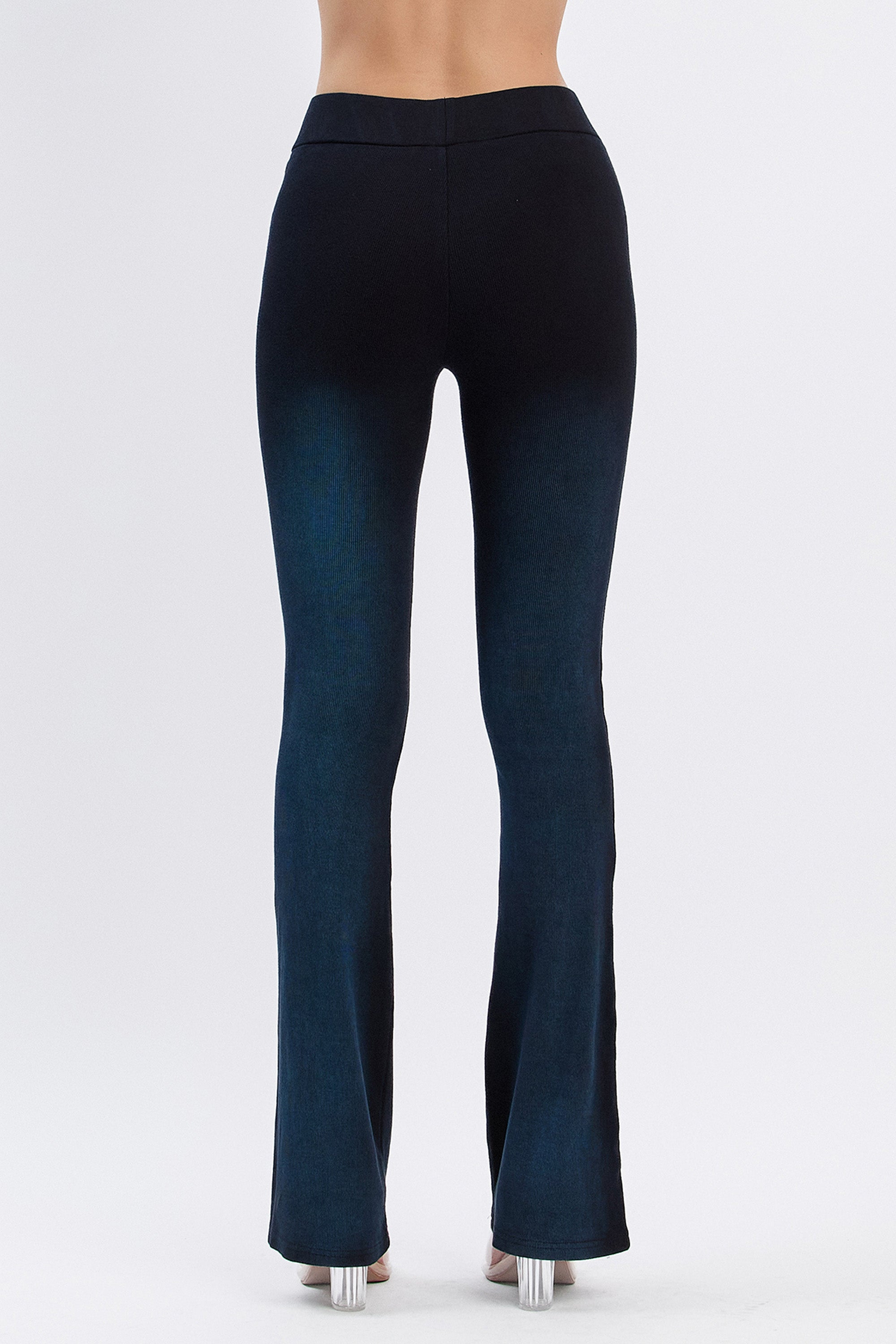 JENNI GRADIENT FLARED PANTS - BLUE