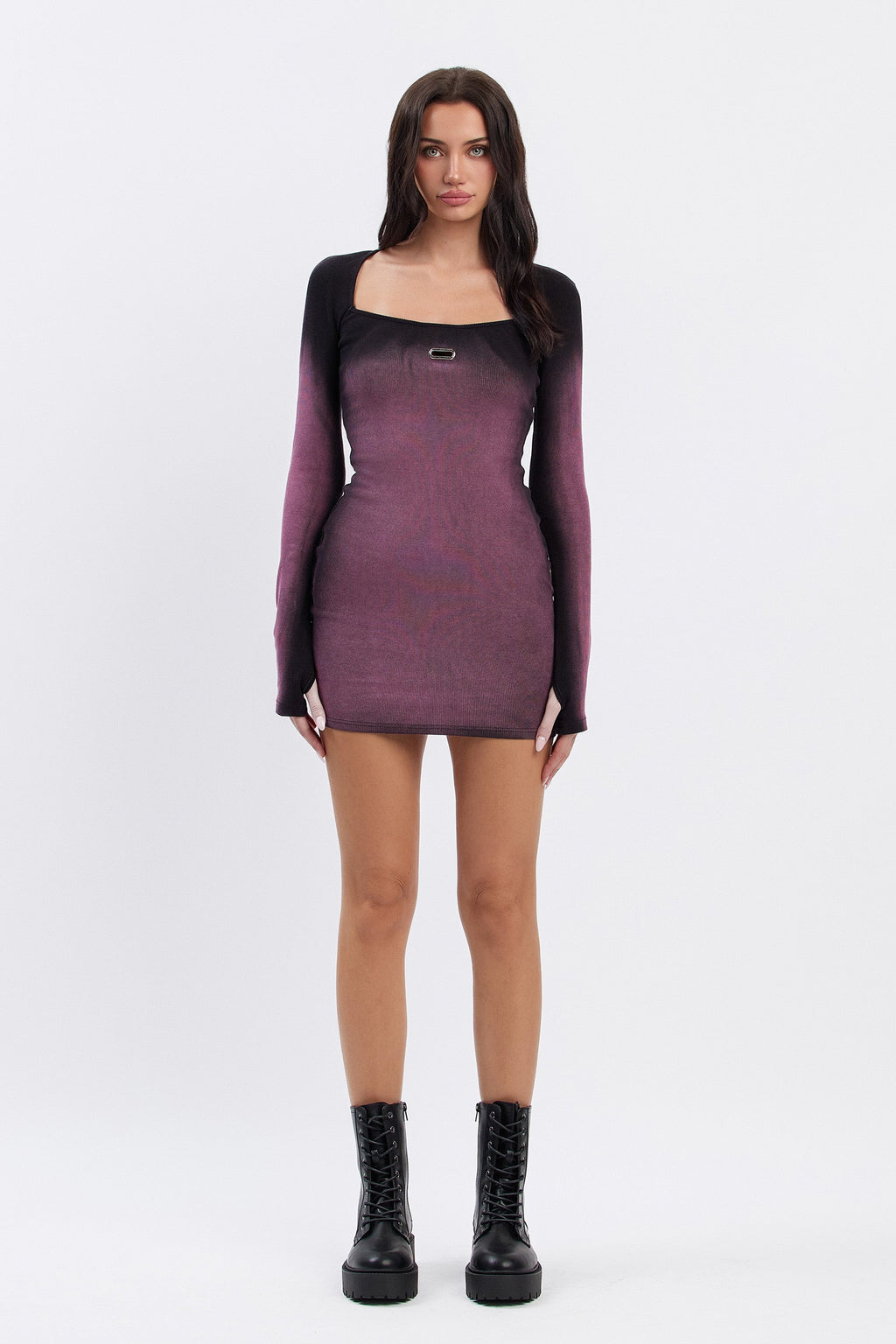 JENNI GRADIENT MINI DRESS - PINK