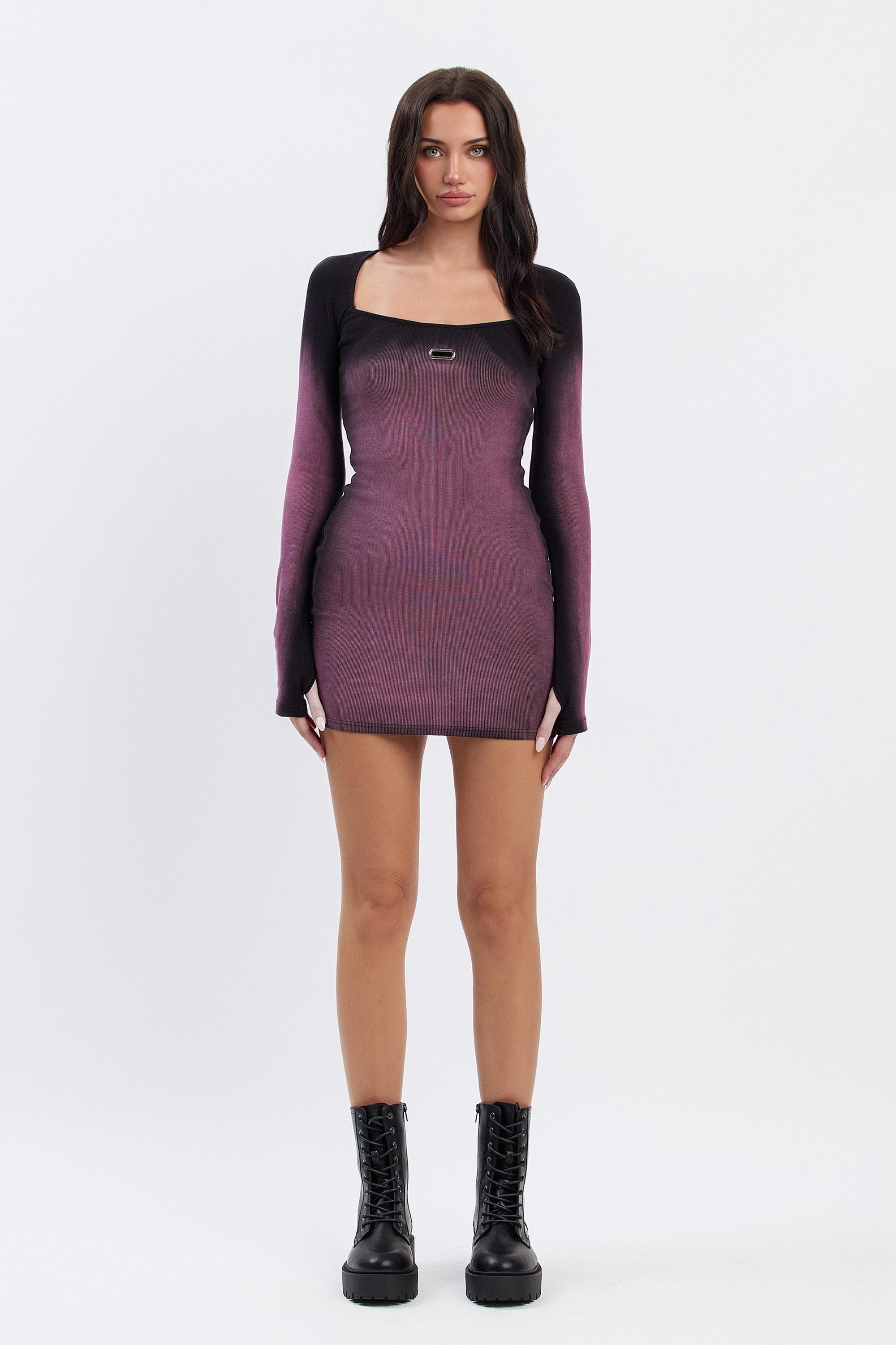 JENNI GRADIENT MINI DRESS - PINK