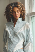 VESPER TRACK JACKET - SEAFOAM