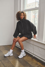 NAIA BUBBLE TRACK SKORT - BLACK