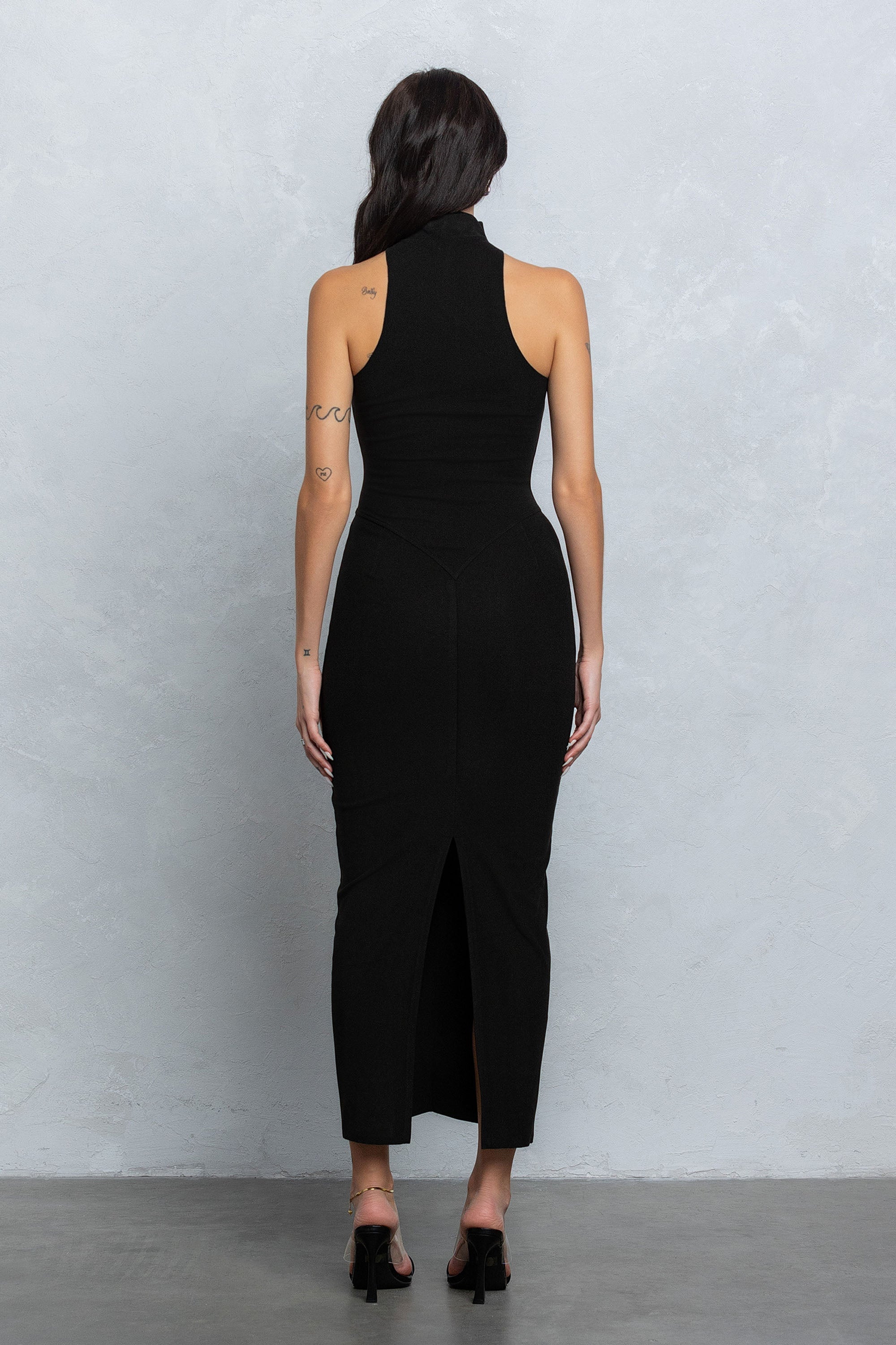 KIMI MOCK NECK MAXI DRESS