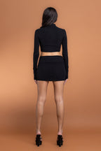 YARA MINI SKIRT SET - BLACK