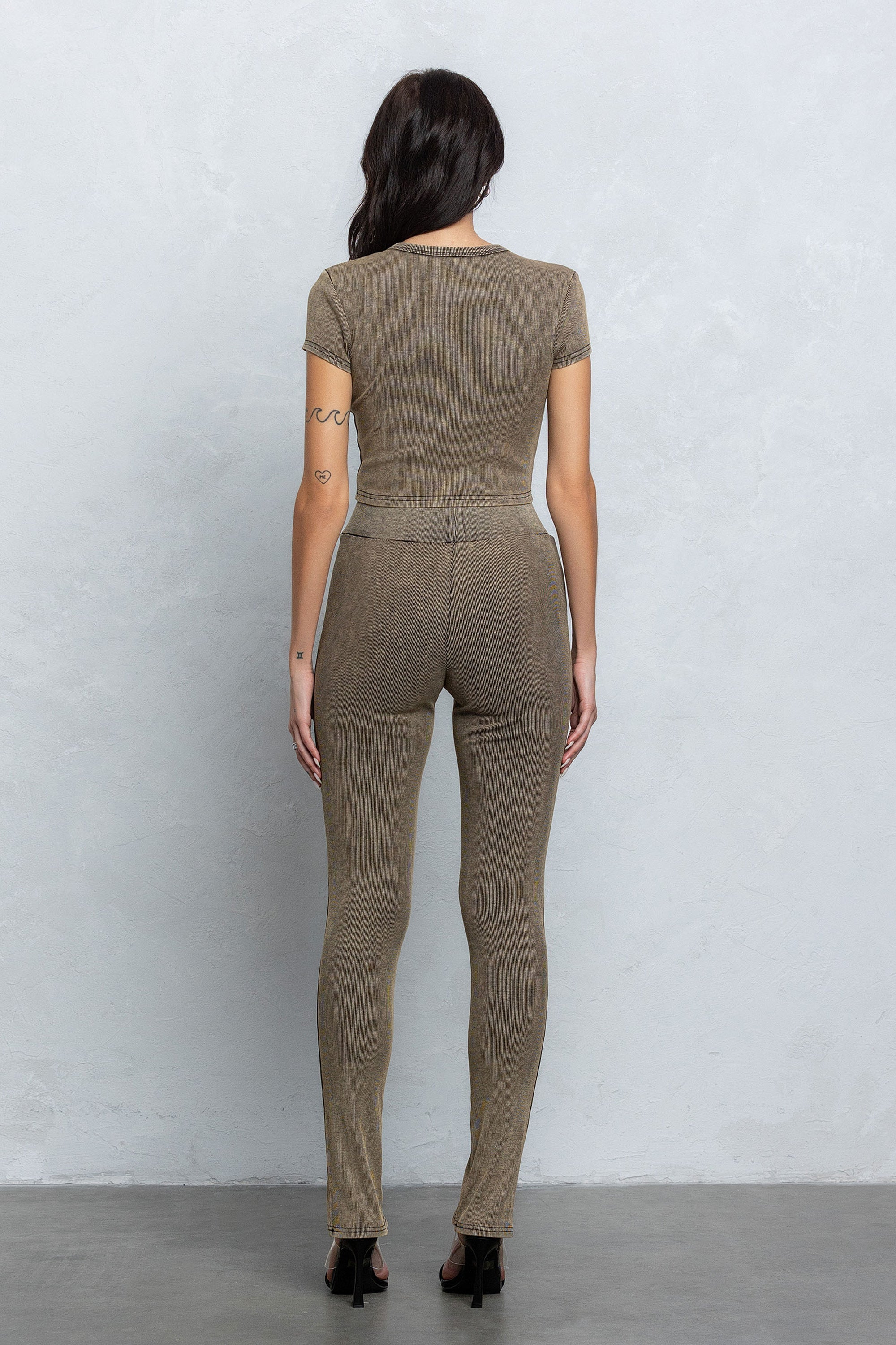 DAXON WASHED RIB PANTS - MUD