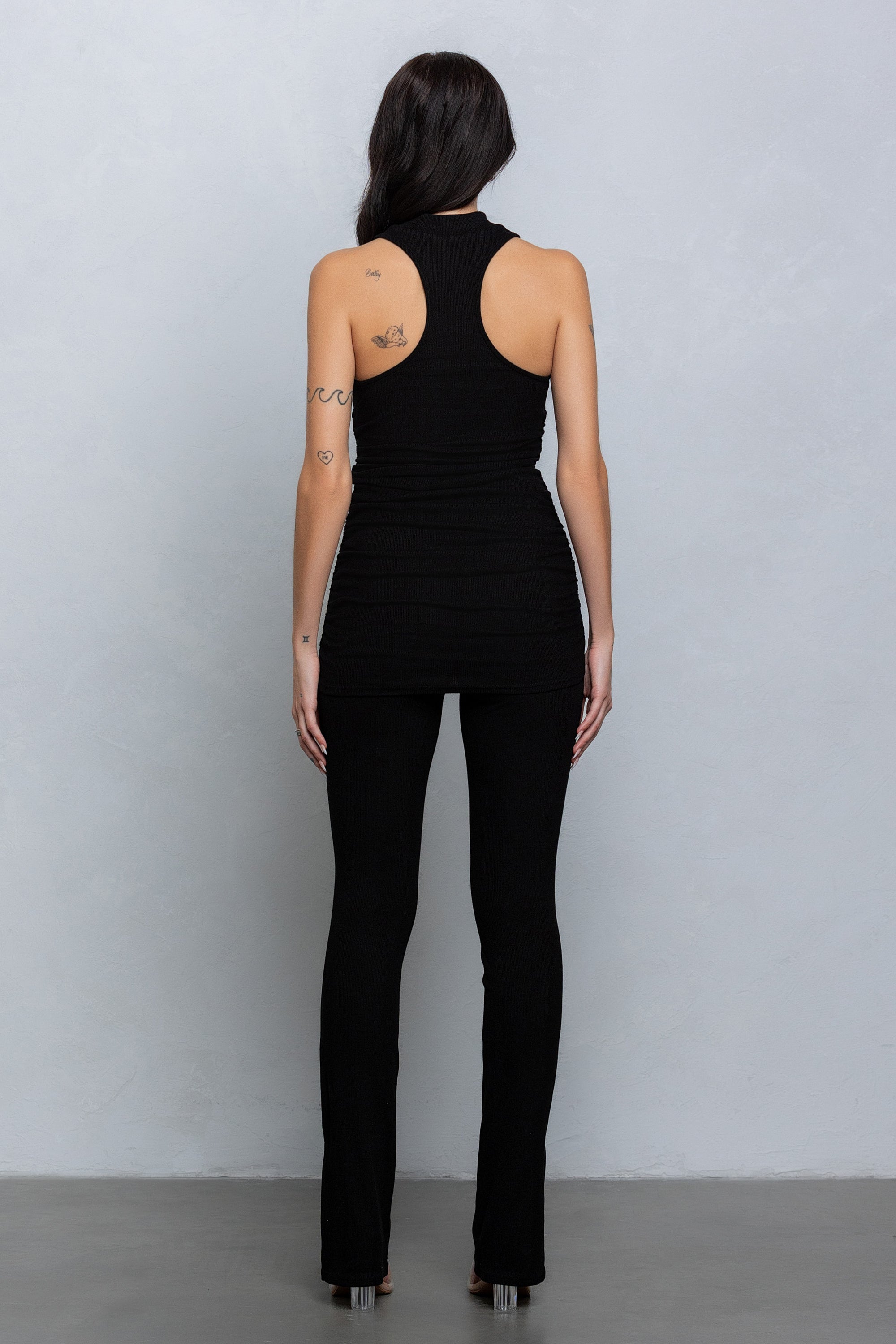 FAYE ZIPPER RUCHED TUNIC