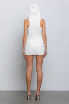 FAYE SLEEVELESS TOP & SKORT SET - WHITE
