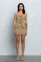 DAKOTA LACE UP BUSTIER TOP