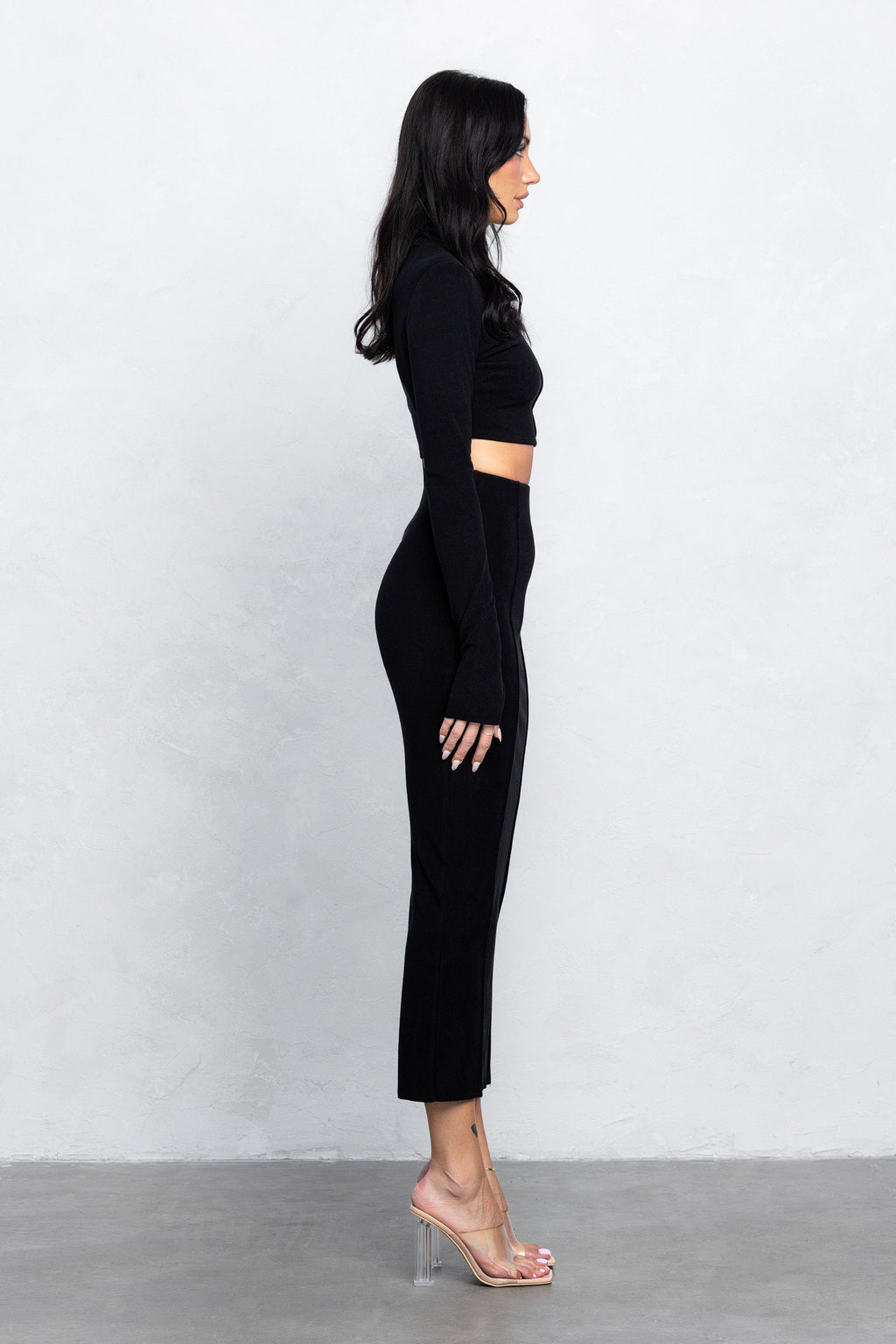 YARA MAXI SKIRT SET - BLACK