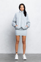 ASTA LOUNGE MINI SKIRT SET - H GREY