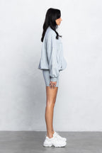 ASTA LOUNGE MINI SKIRT SET - H GREY