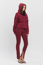 AVA CARGO LOUNGE SET - BURGUNDY