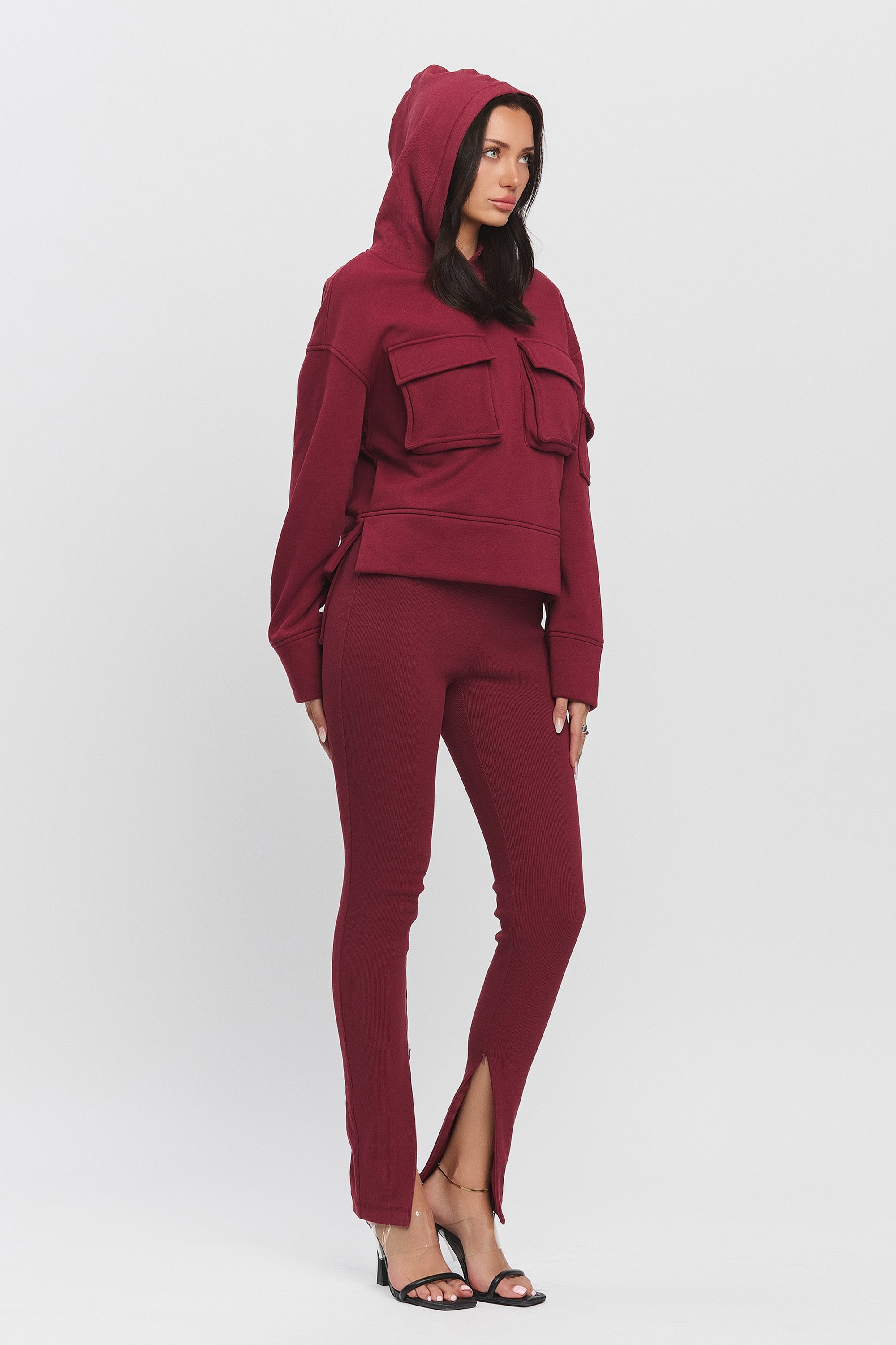 AVA CARGO LOUNGE SET - BURGUNDY