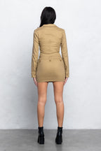 ROXANNE LACE UP TOP & MINI SKIRT SET