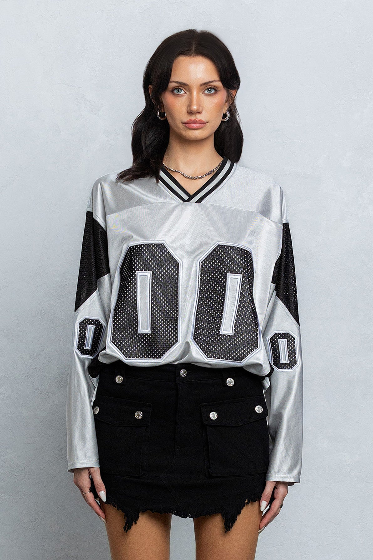 "00" MESH JERSEY - SILVER