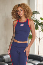 AMERICA FLAG PATCH TANK TOP
