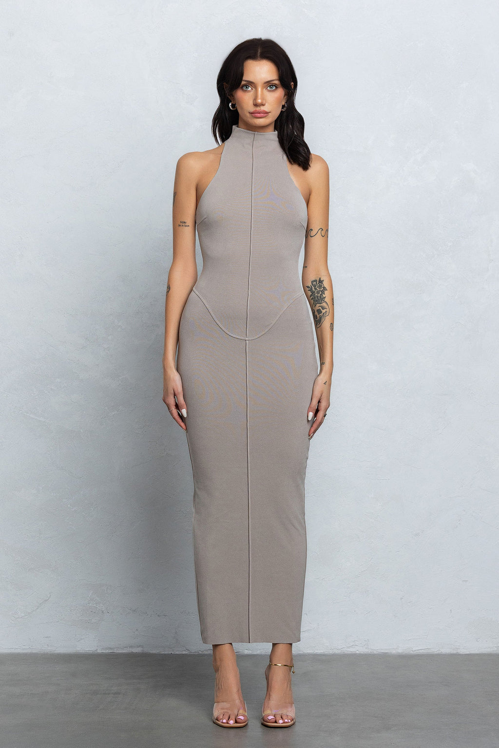 KIMI MOCK NECK MAXI DRESS