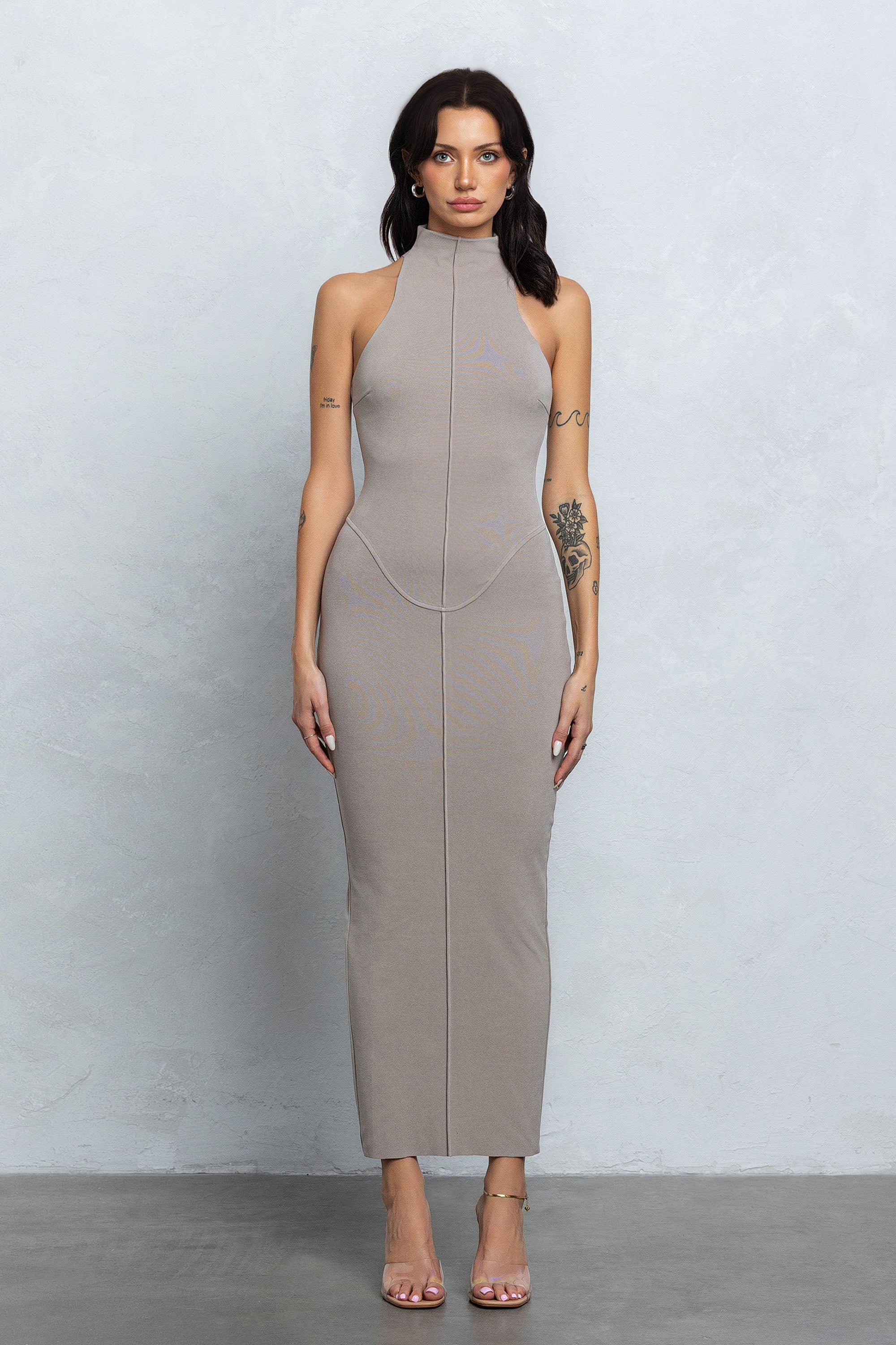 KIMI MOCK NECK MAXI DRESS