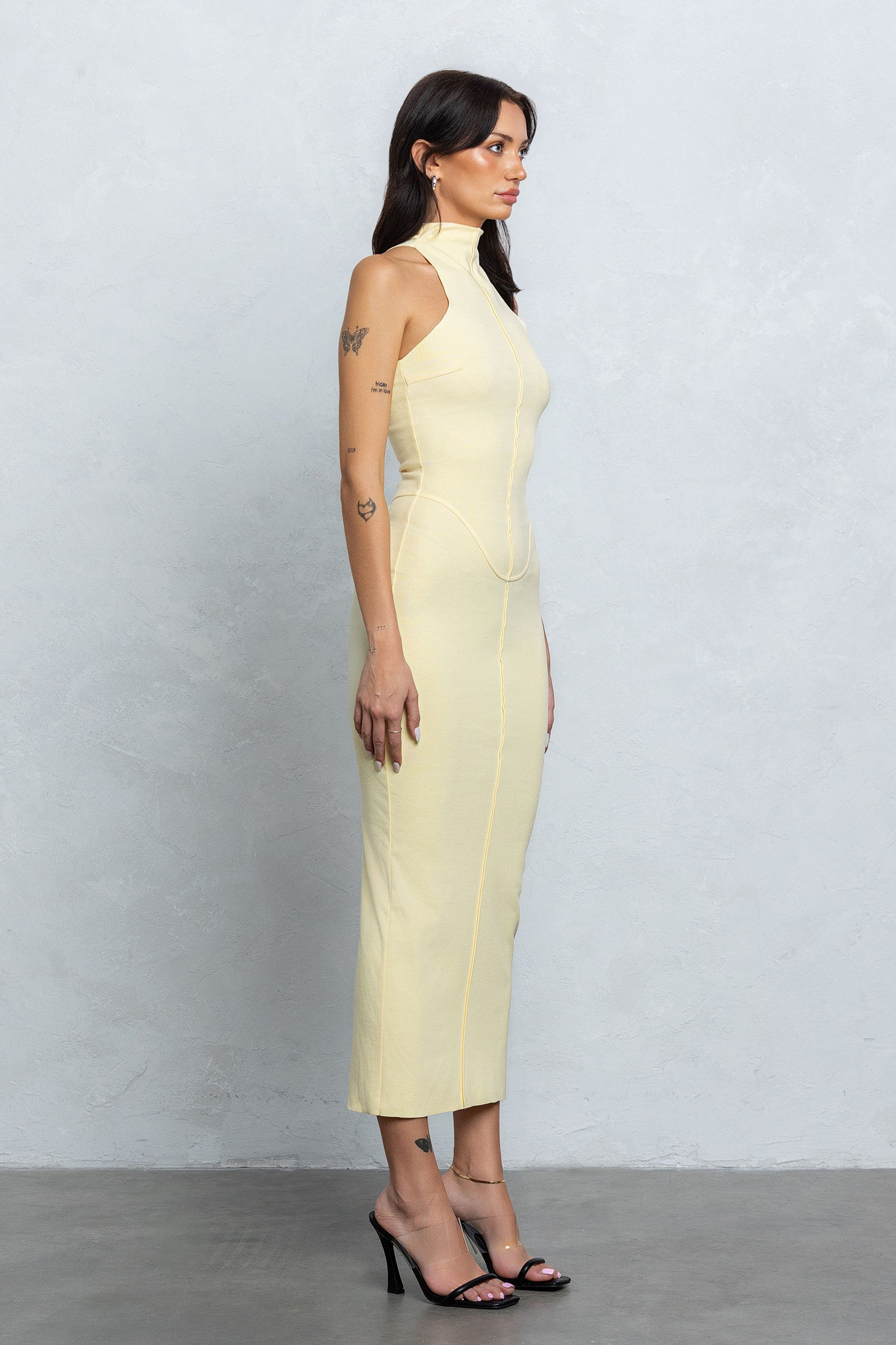 KIMI MOCK NECK MAXI DRESS