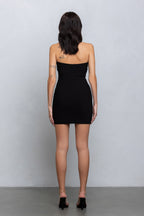 LEA CARGO ZIP-UP WOVEN DRESS - BLACK