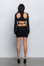 LEXA CUT OUT LONG SLEEVE MINI DRESS
