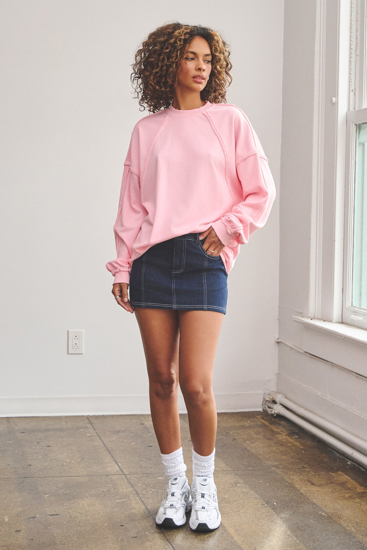 BEATRICE DENIM MINI SKIRT