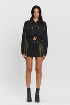 AVERY CONT DENIM CARGO MINI SKIRT