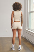 ALMA V-CUT WAISTLINE MICRO SHORTS