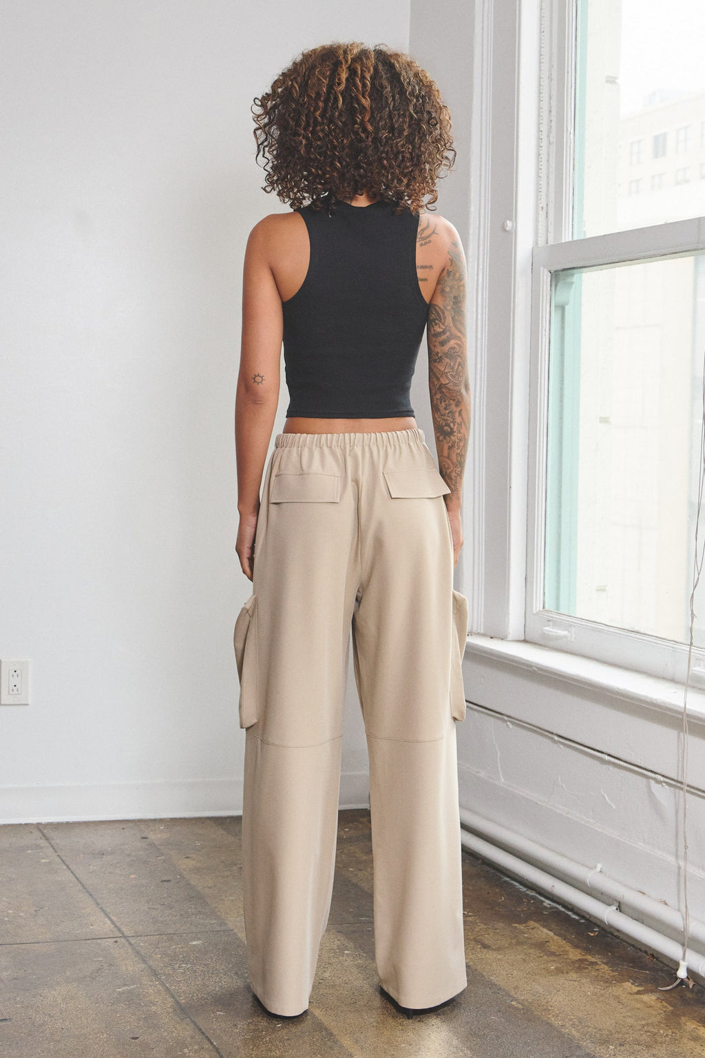 ASHER CARGO POCKET PANTS - KHAKI
