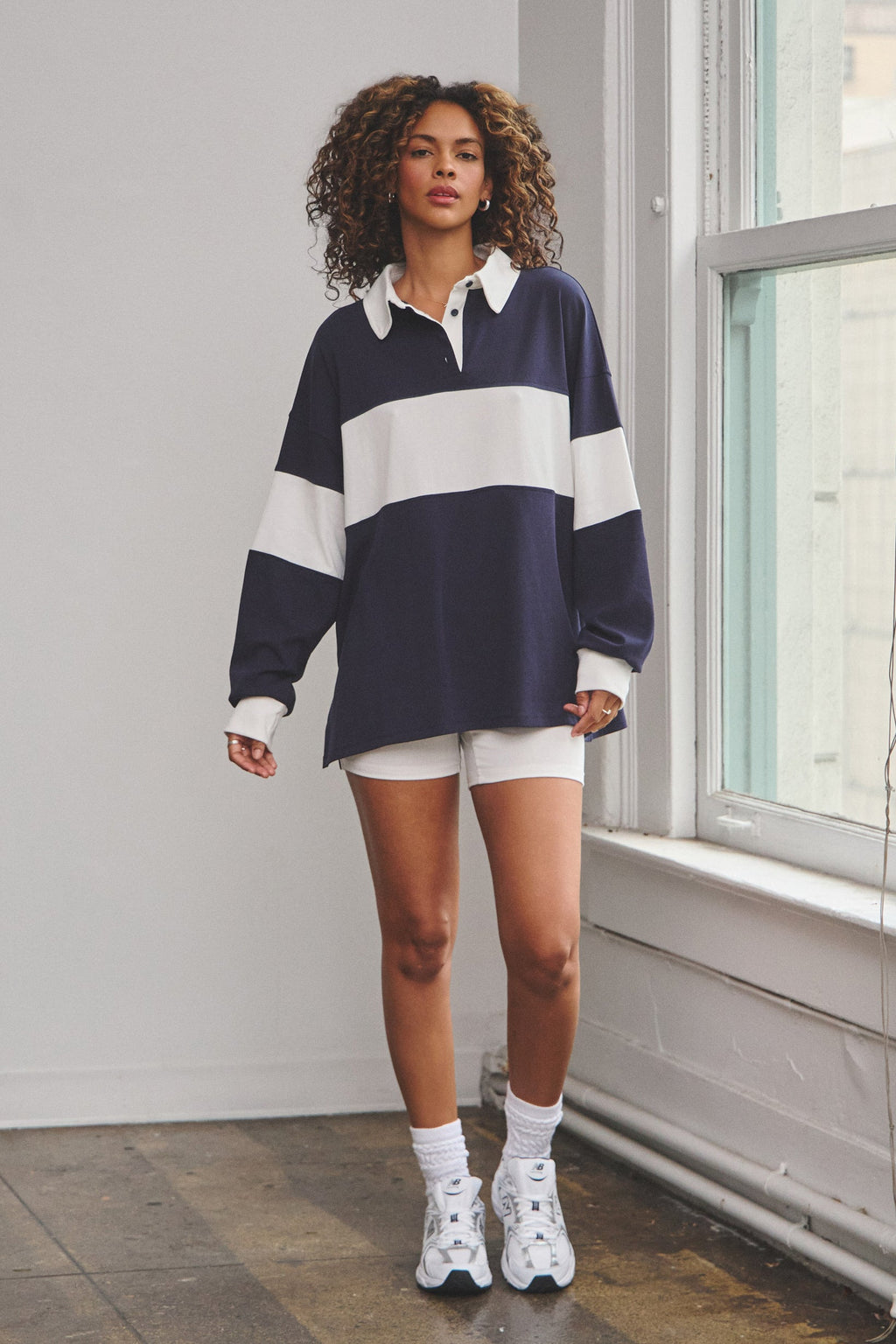 MILO STRIPED RUGBY SET - NAVY