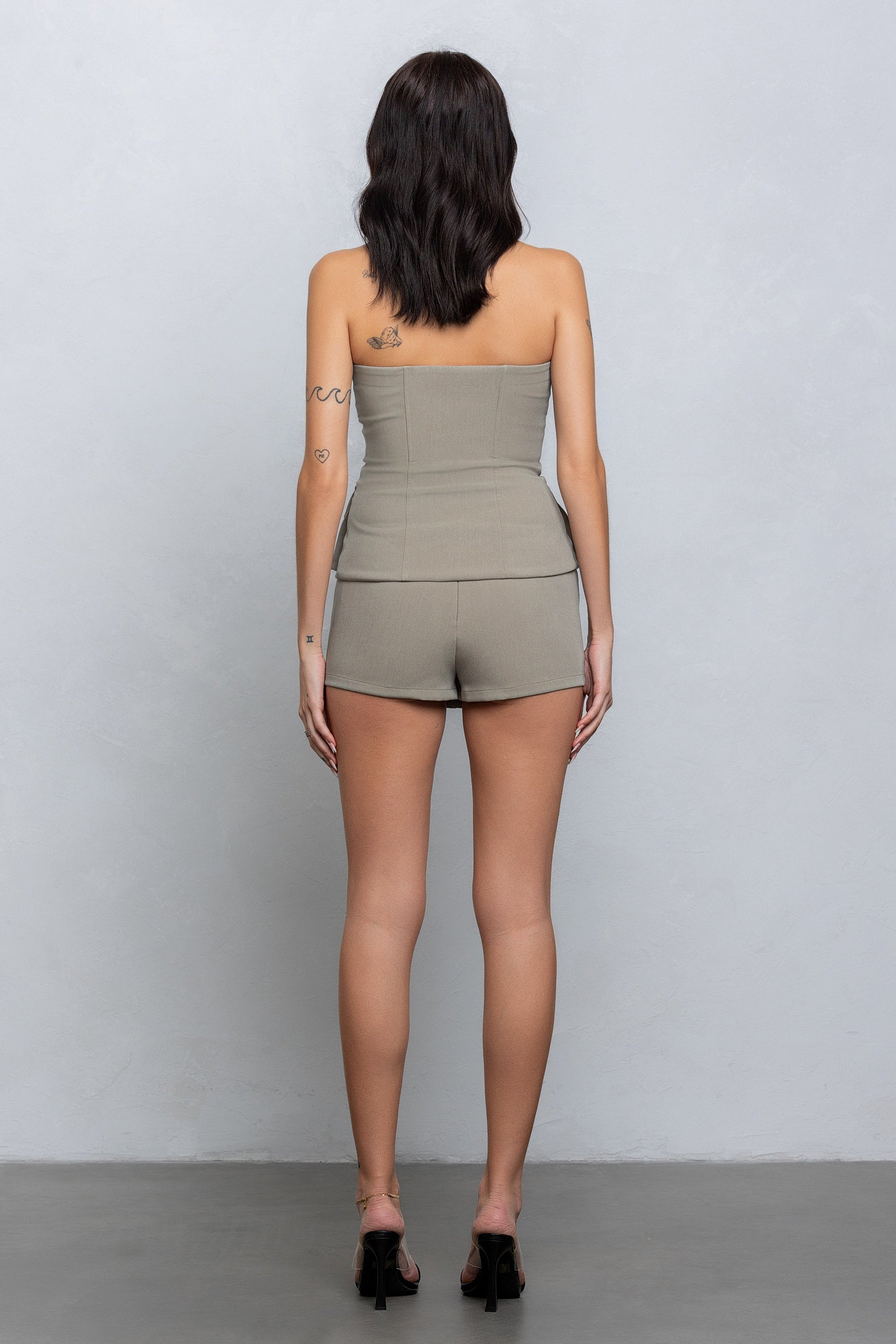 LEA CARGO ZIP-UP TUBE TOP