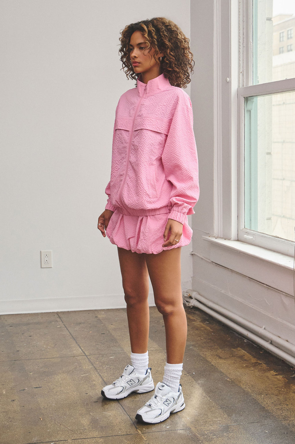 JUNIPER BUBBLE TRACK SKORT - PINK