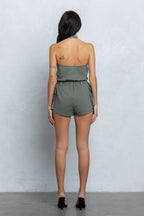 NAUTIA STRETCHY ZIP-UP CARGO ROMPER