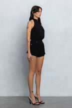 NAUTIA STRETCHY ZIP-UP CARGO ROMPER