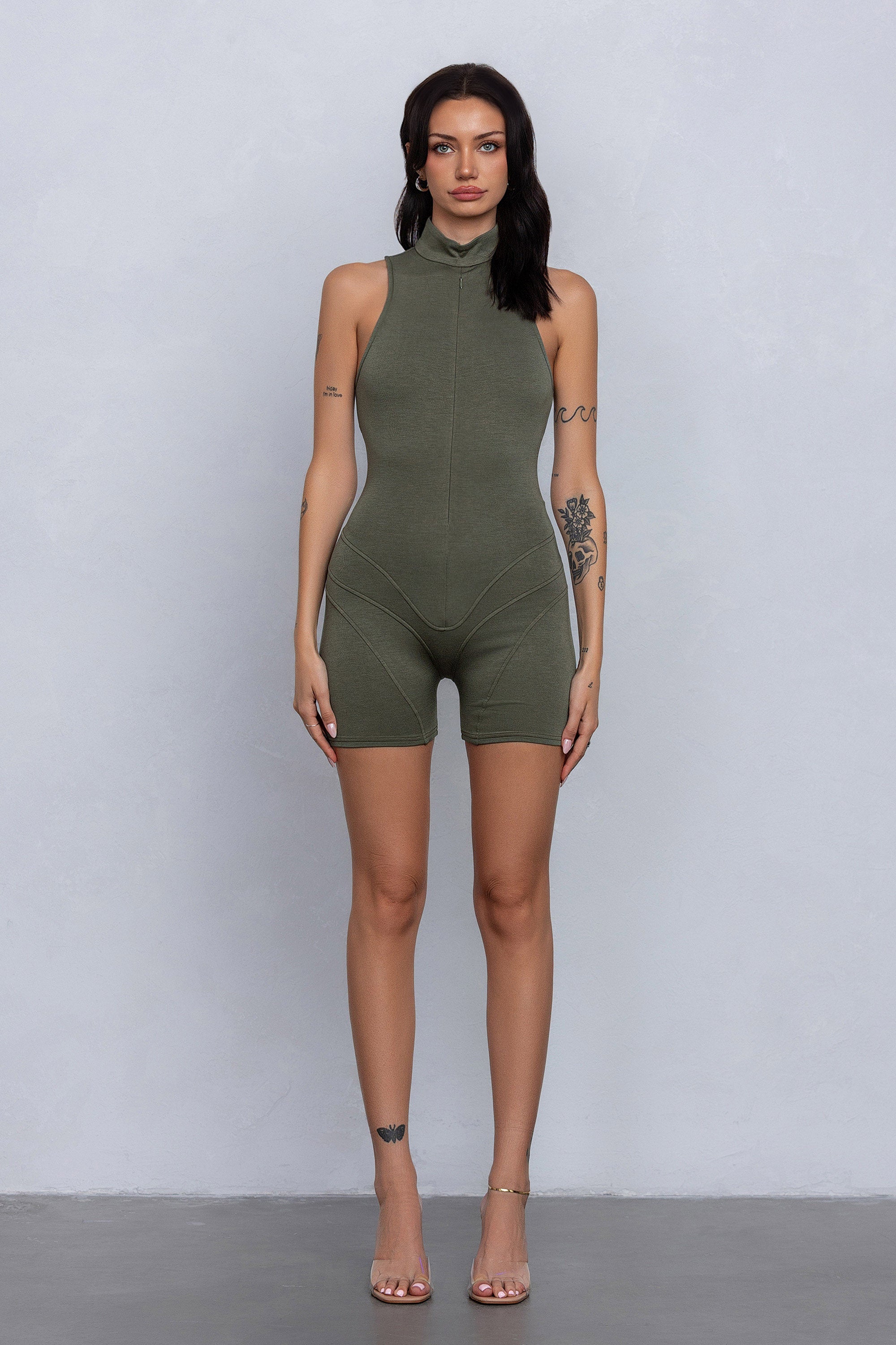 PIXI MOCK NECK ROMPER