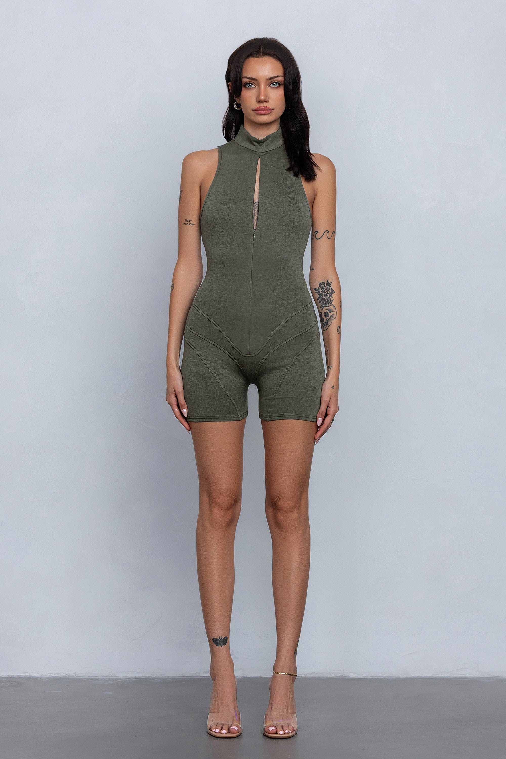 PIXI MOCK NECK ROMPER