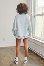 NAIA OVERSIZE TRACK JACKET - SEAFOAM