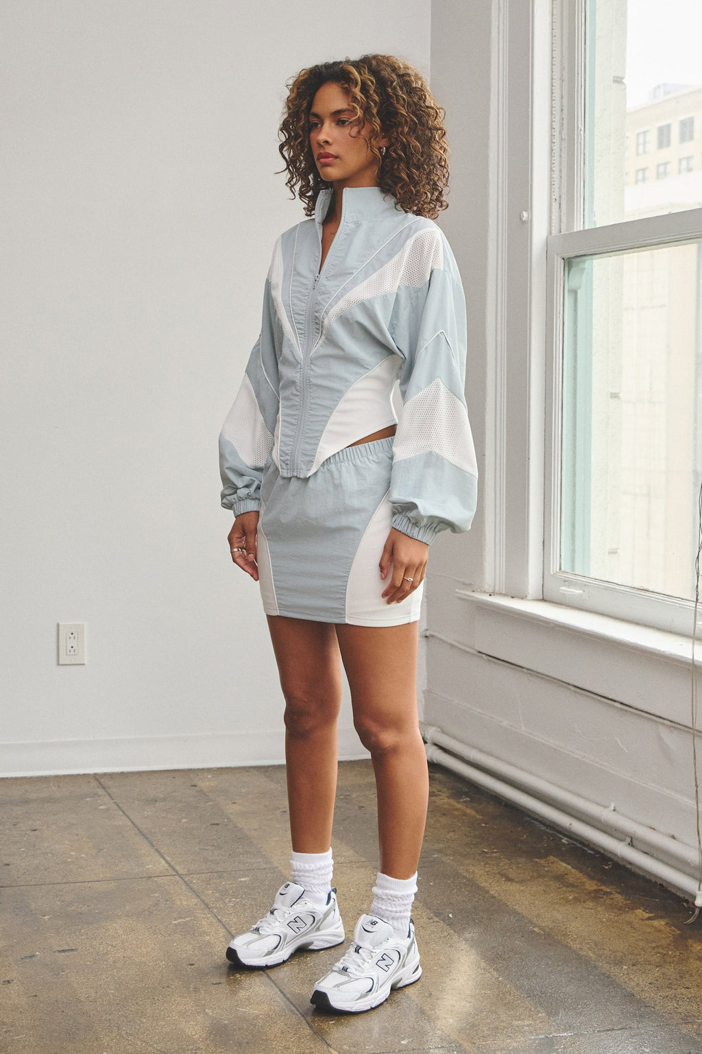 VESPER TRACK JACKET - SEAFOAM