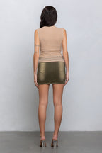 KARA SHEER SLEEVELESS TOP