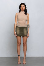 KARA SHEER SLEEVELESS TOP