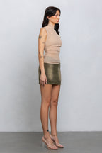 KARA SHEER SLEEVELESS TOP