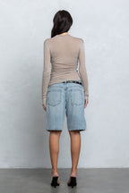 SELENE SHEER LONG SLEEVE TOP