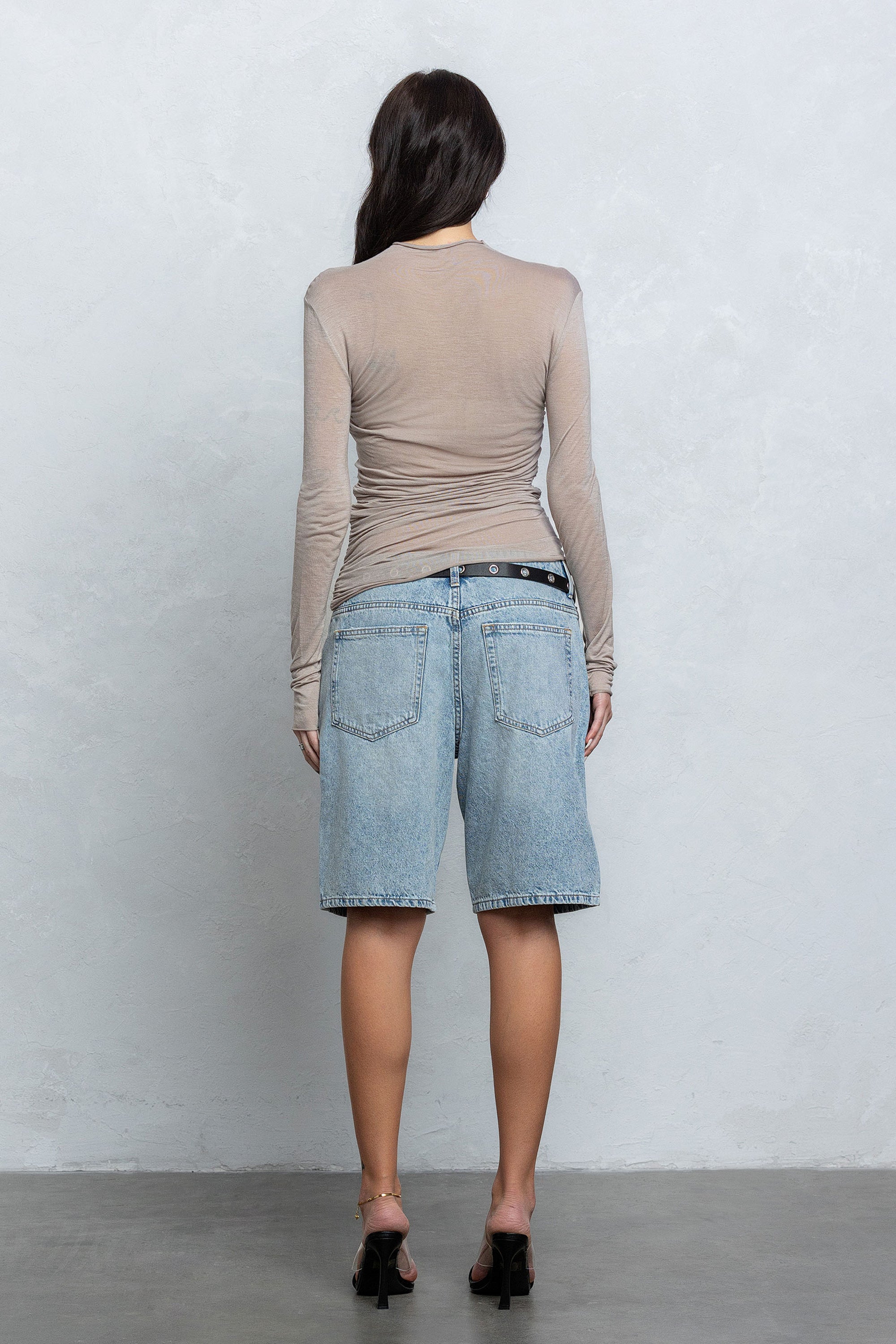 SELENE SHEER LONG SLEEVE TOP