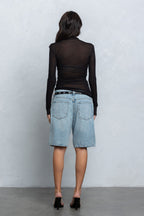 SELENE SHEER LONG SLEEVE TOP